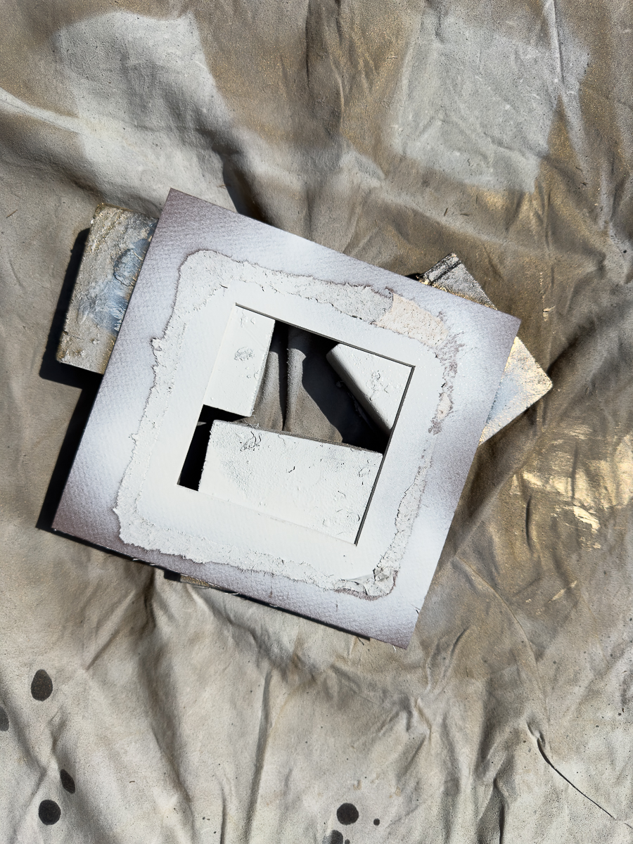 art mat painted white