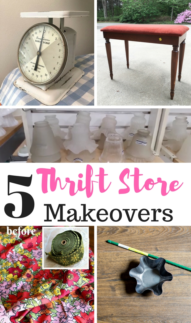 Thrift store makeovers each and every month to inspire your home decor!
