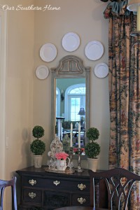 Thrift store mirror becomes a French Country treasure with a simple paint technique by Our Southern Home