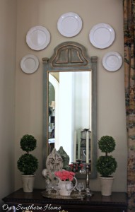 Thrift store mirror becomes a French Country treasure with a simple paint technique by Our Southern Home