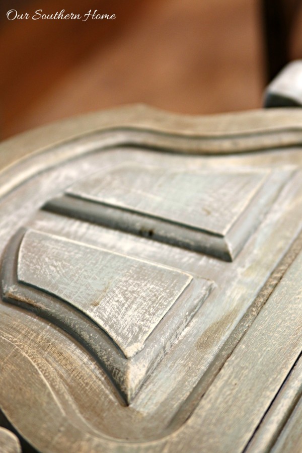 Thrift store mirror becomes a French Country treasure with a simple paint technique by Our Southern Home