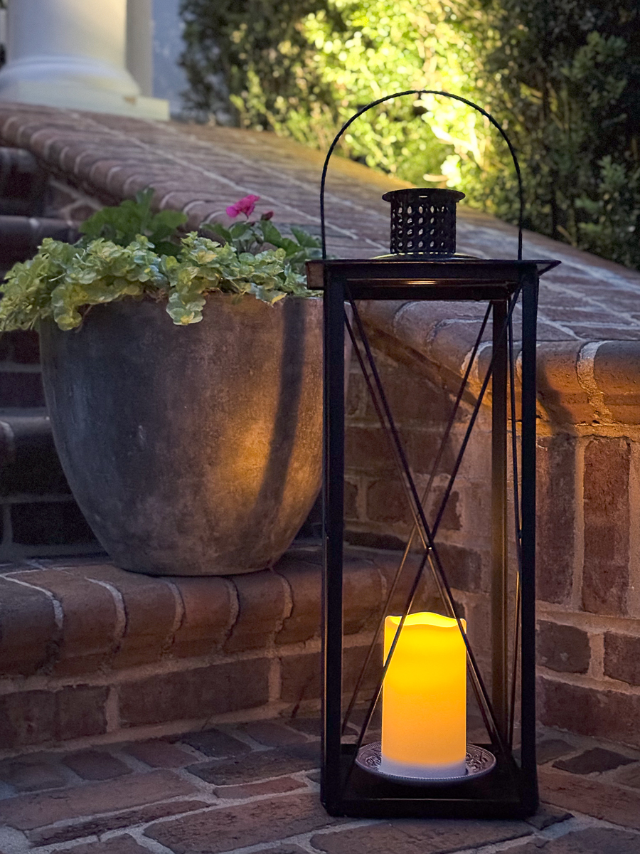 lanterns at night