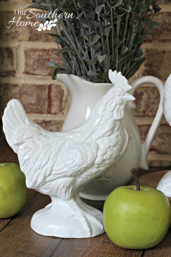 thrift store rooster makeover by our southern home 5