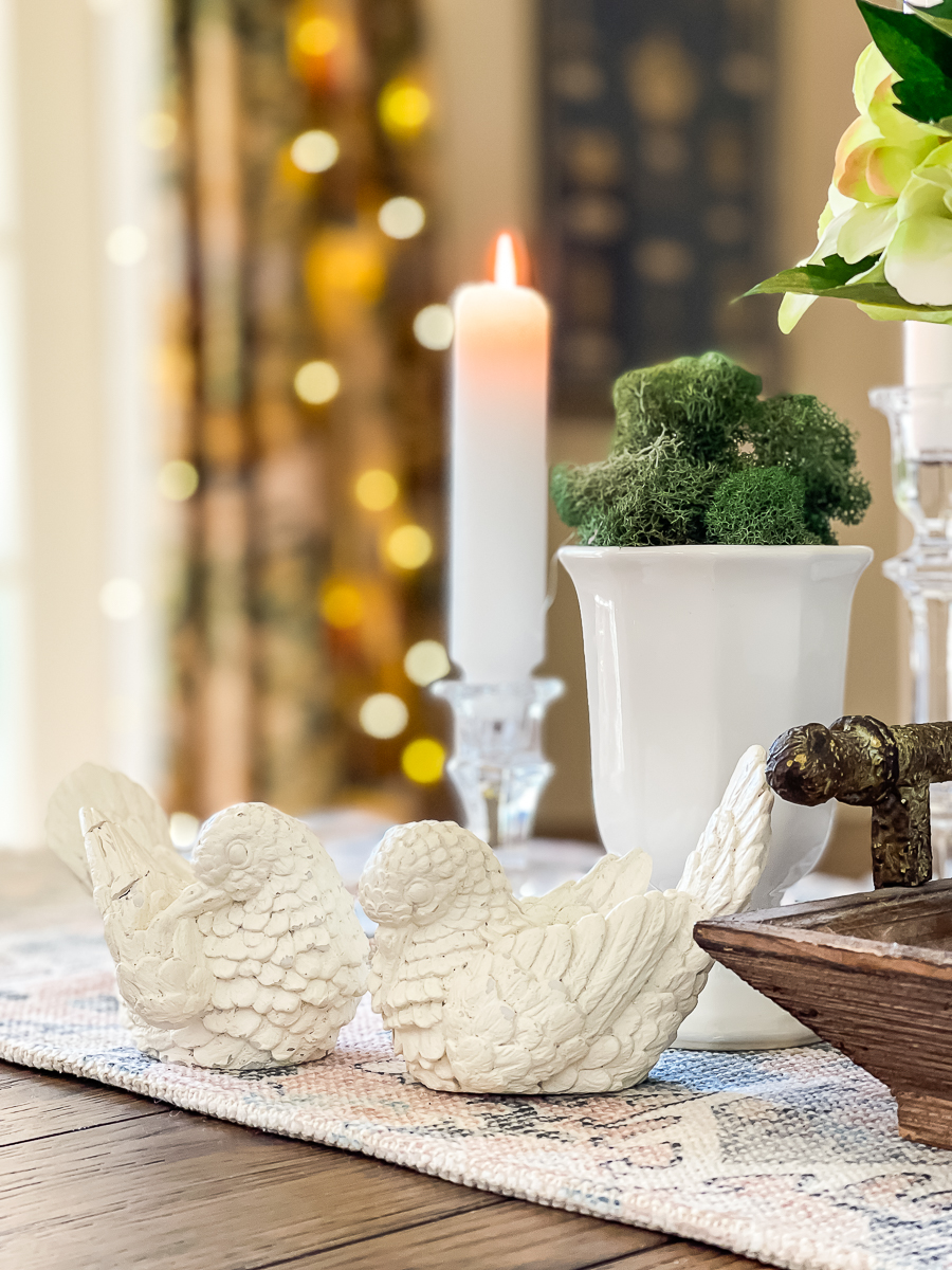 candlestick on table 