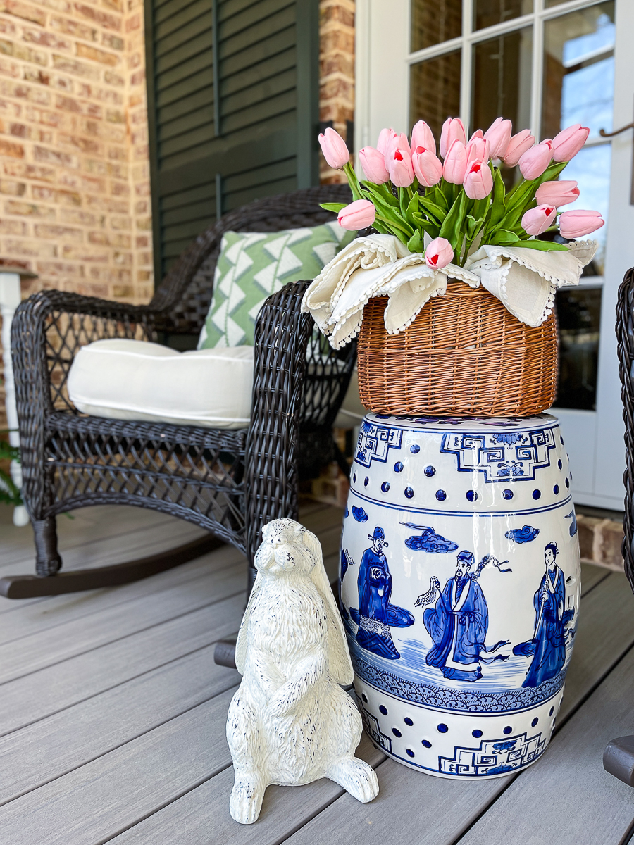Spring Vignette with Tulips