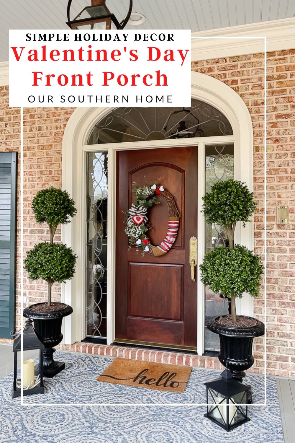 wreath on a front door