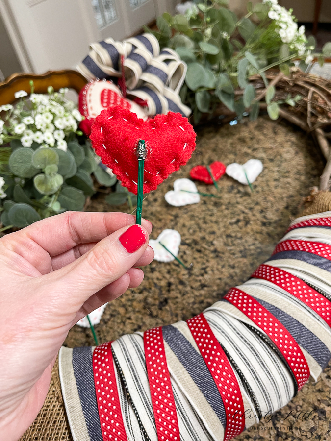 wreath with hearts