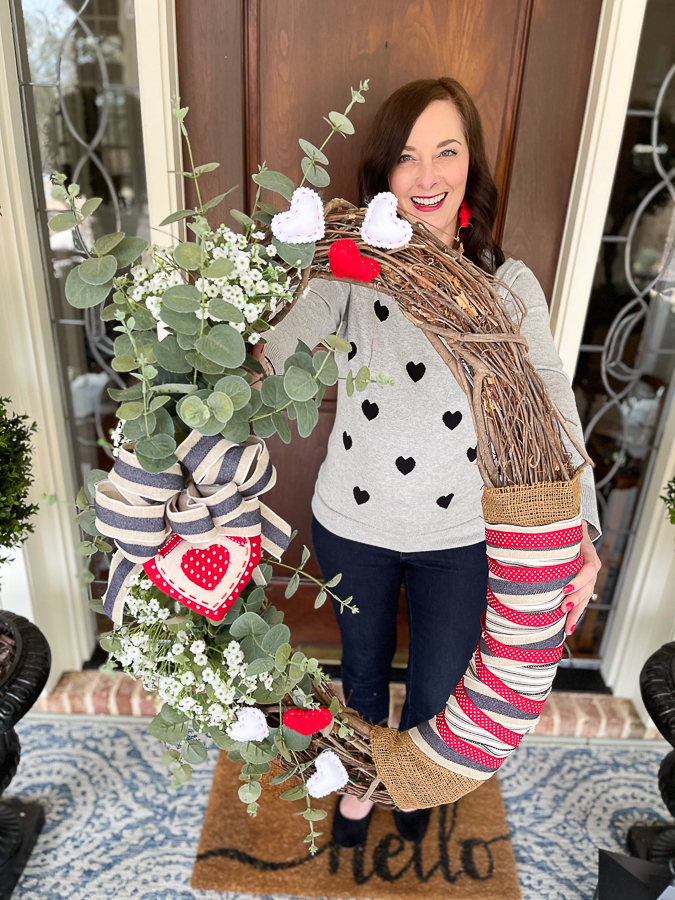 Valentine's Day Wreath - Our Southern Home