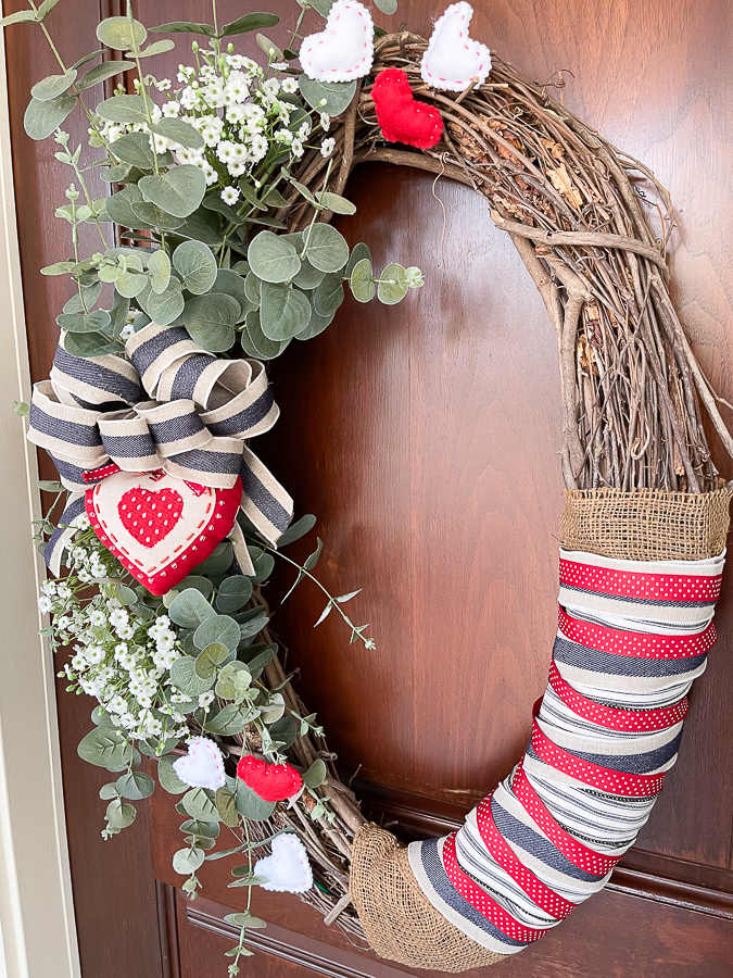 wreath on a front door
