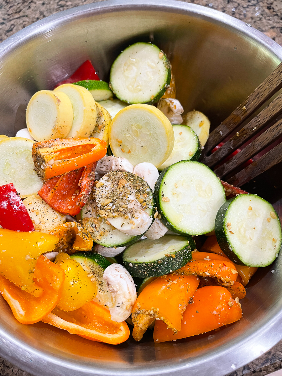 roasted veggies in bowl
