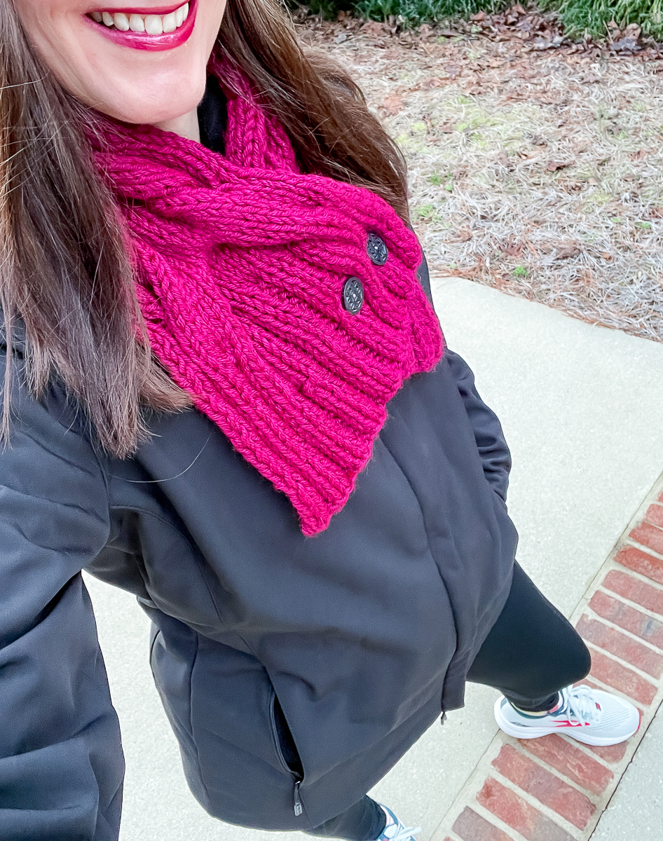 woman in walking clothes