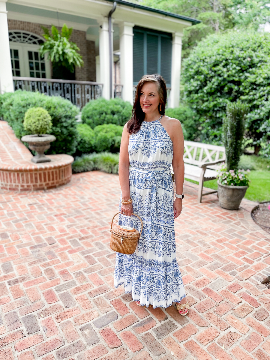 lady in a summer dress