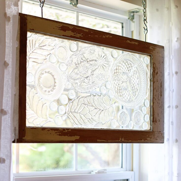 Image for Window Art With Glass Plates - A Thrift Store Upcycle