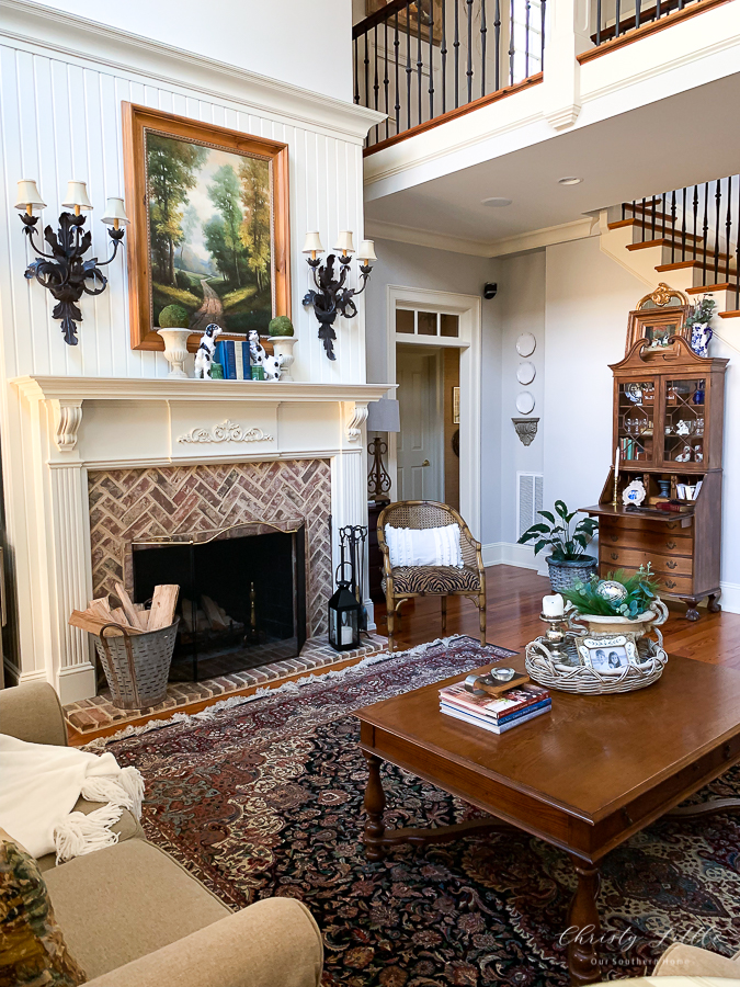 christmas home tour youtube Winter Family Room