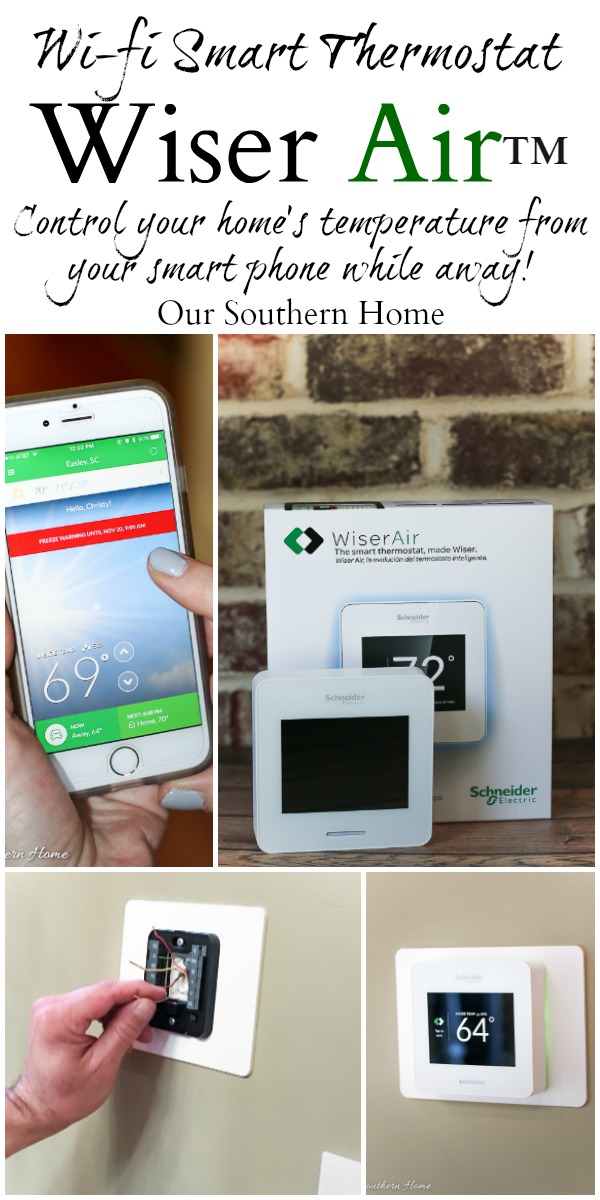 Wiser Air™ Wi-fi Smart Thermostat review by Our Southern Home #ad #wiserair